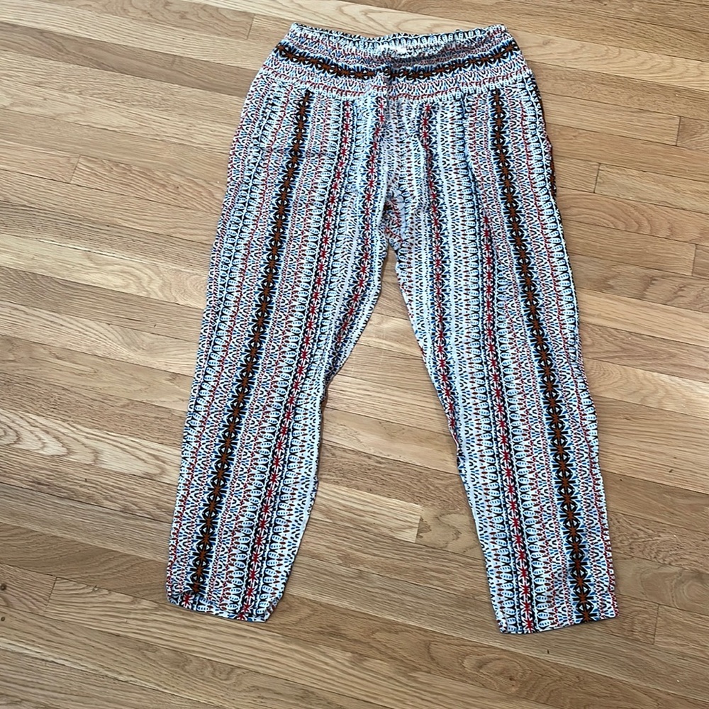 Xirena Printed Elastic Waist Pants Size XS